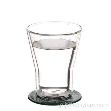 水用の二重壁ガラスとカップ